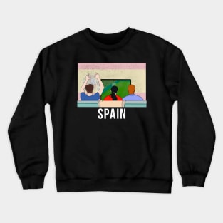 Spain Fans Crewneck Sweatshirt